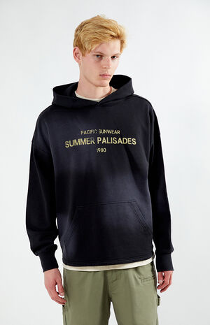 Black Pacific Sunwear Palisades Cropped Hoodie image number 1