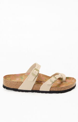 Birkenstock Women's Mayari Printed Footbed Sandal Sandcastle image number 1