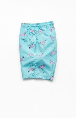 Flamingos Volley 17" Swim Trunks image number 3