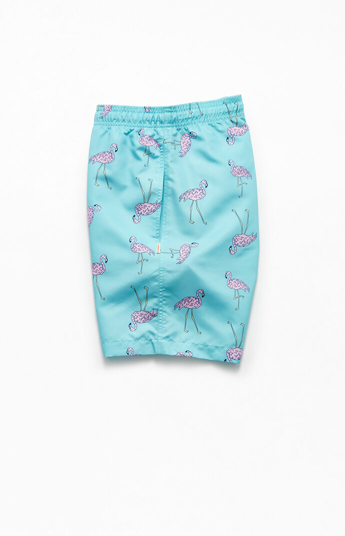 Flamingos Volley 17" Swim Trunks