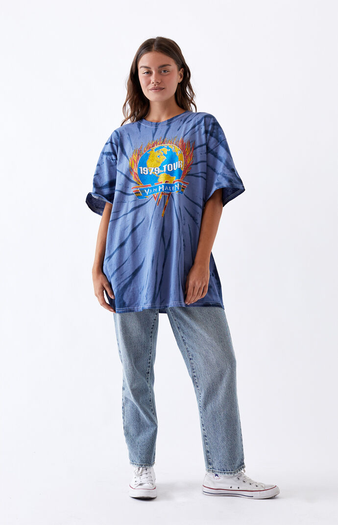 Tie-Dyed Van Halen Boyfriend T-Shirt