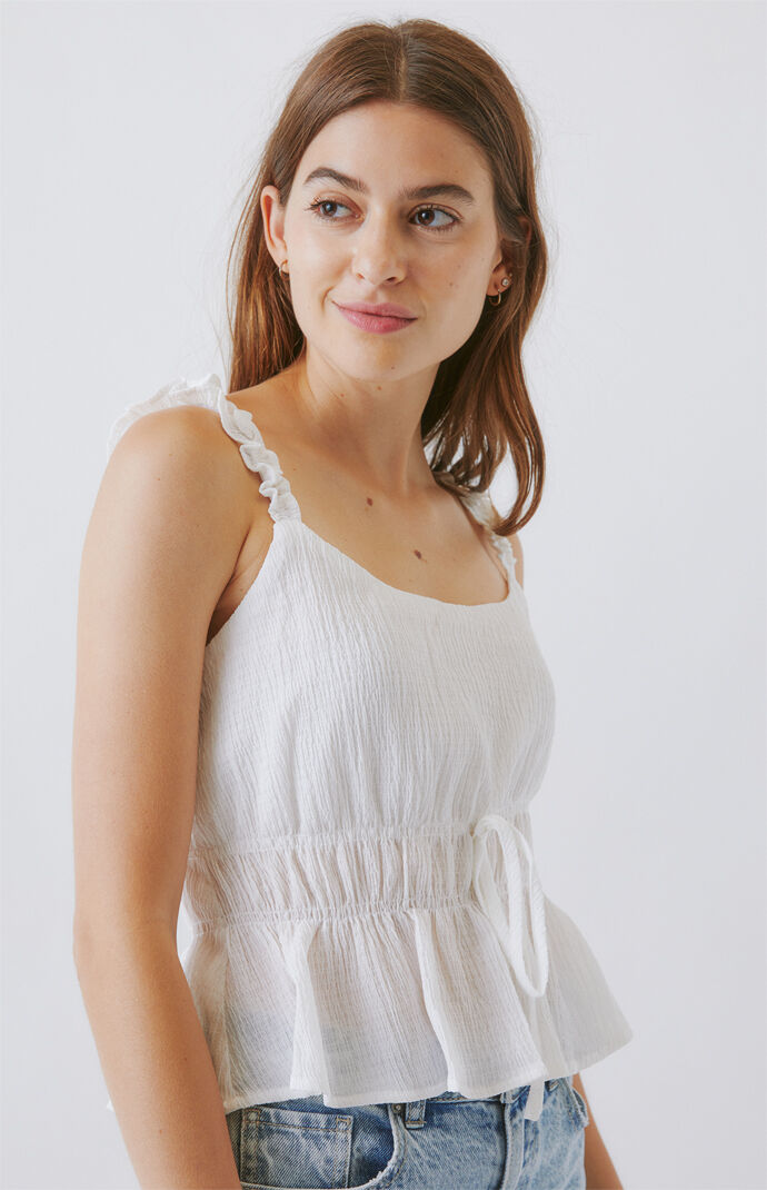 Cinched Waist Tank Top