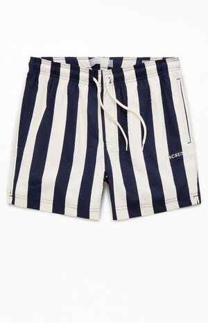 Times Striped Seersucker 4.5'' Swim Trunks image number 1