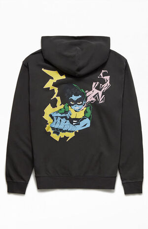 x Carl Jones Washed Black Graphic Hoodie image number 1