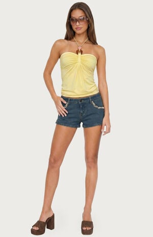 Itzel Ring Gathered Halter Top image number 4
