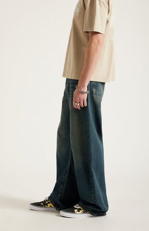 Mason Baggy Barrel Jeans Dart Dark Blue Tint image number 3