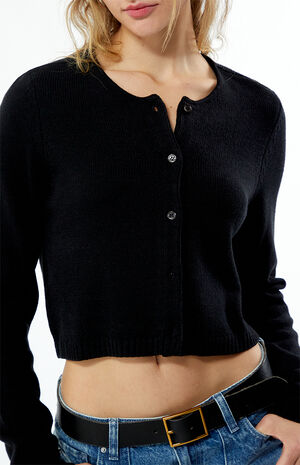 Boxy Crew Neck Cardigan image number 2