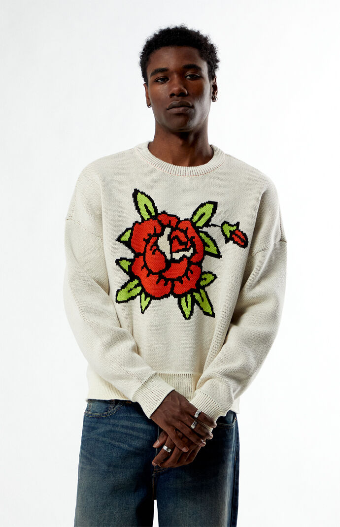 Pacsun Rose Crew Neck Sweater