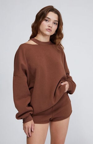 San Diego Distressed Crew Neck Sweatshirt image number 1