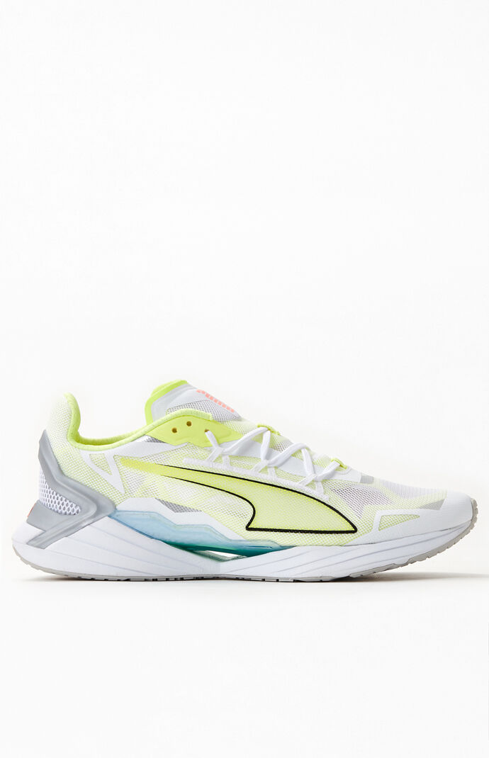 White & Volt UltraRide Shoes
