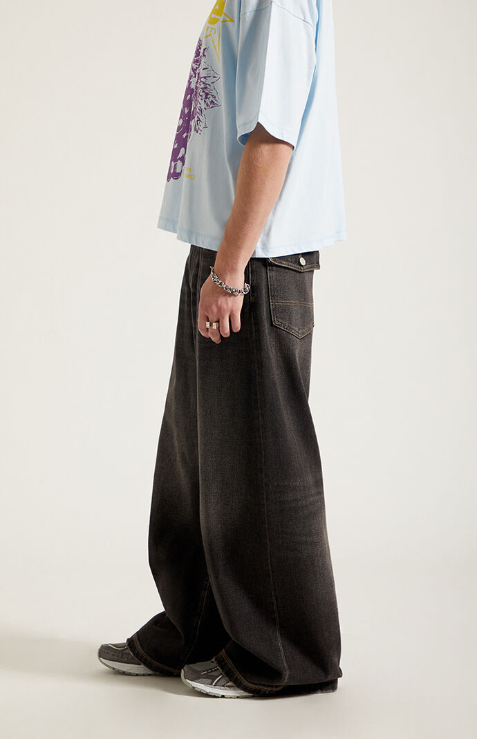 Pacsun Ryder Ultra Baggy Jeans Black Tinted