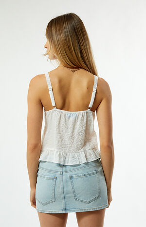 Mae Trim Tie Front Tank Top image number 3