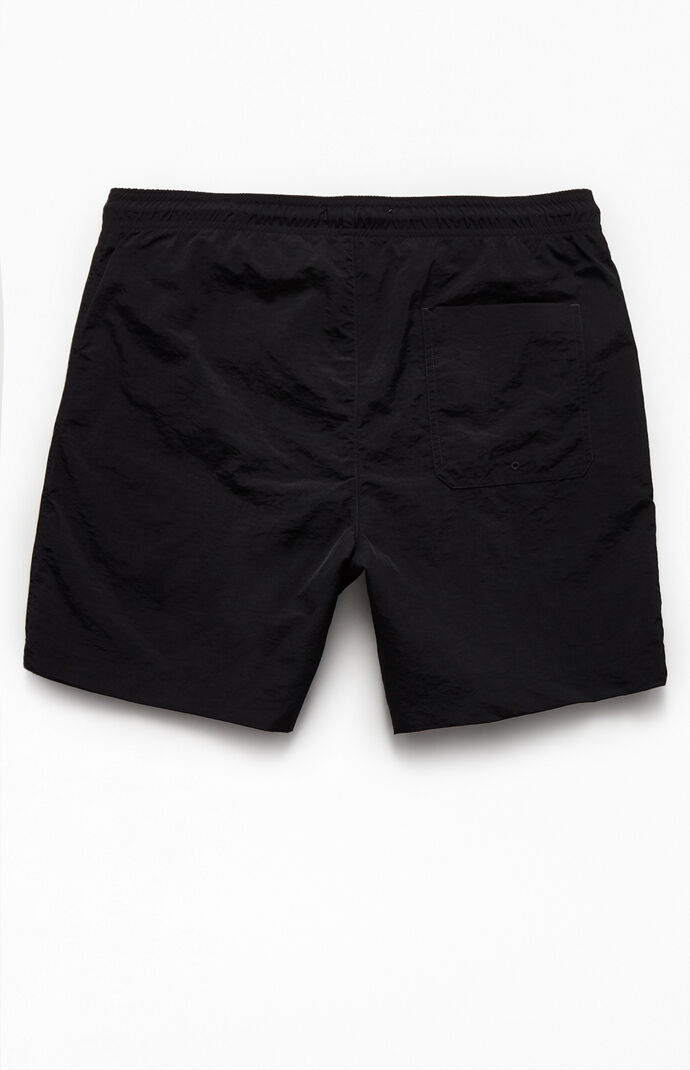 Two Pack Black & Pink 17" Swim Trunks