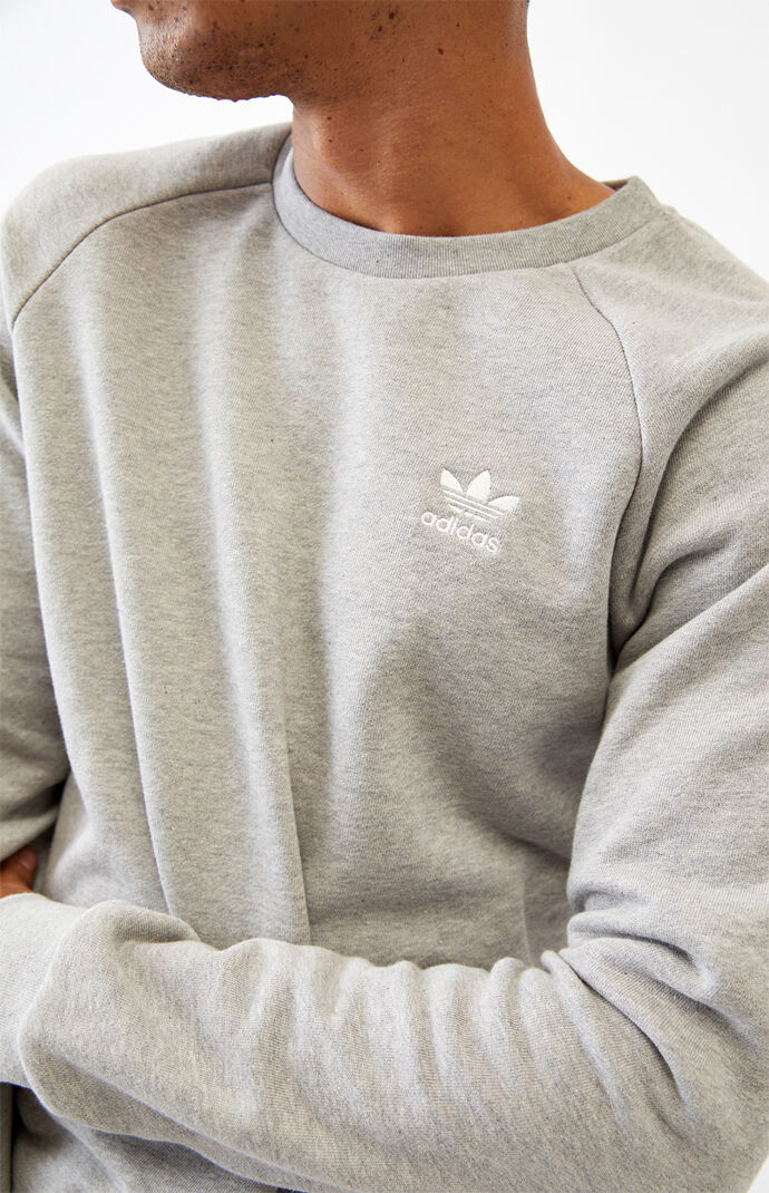 Heather Grey Essential Crew Neck Sweatshirt