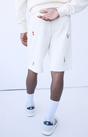 Floral Print Sweat Shorts Floral Print Sweat Shorts image number null
