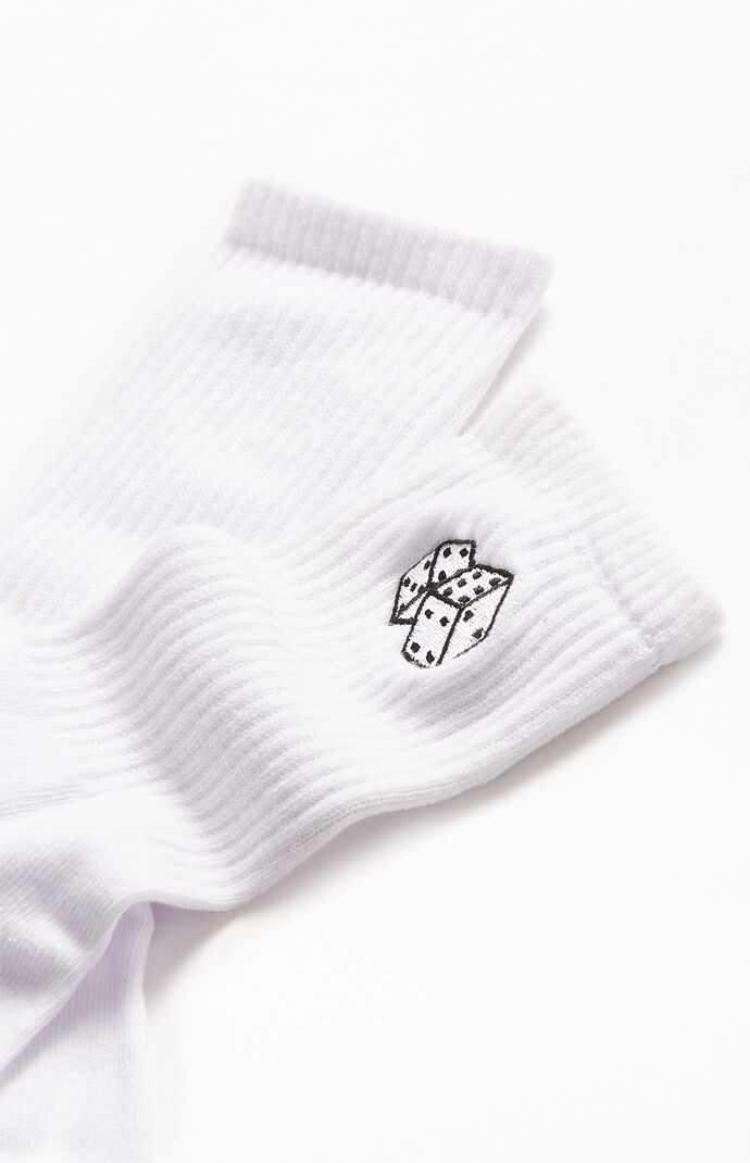 Embroidered Dice Socks