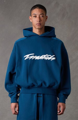 Blue Classic Raglan Hoodie image number 2