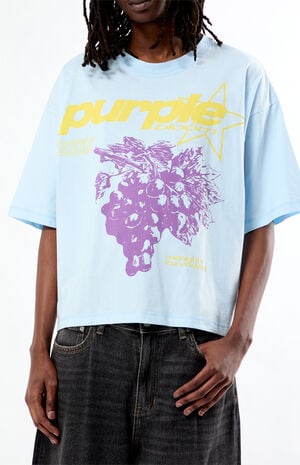 Purple Cropped Boxy T-Shirt image number 2