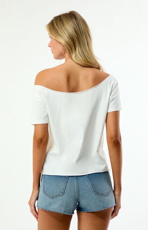 x MLB Milwaukee Brewers Off-The-Shoulder T-Shirt image number 4