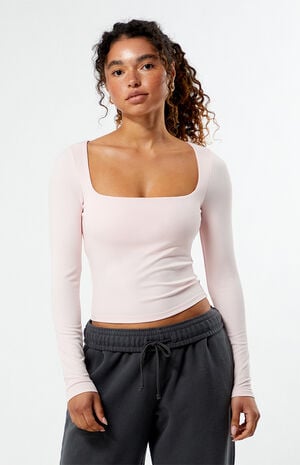 Square Neck Long Sleeve Top image number 1