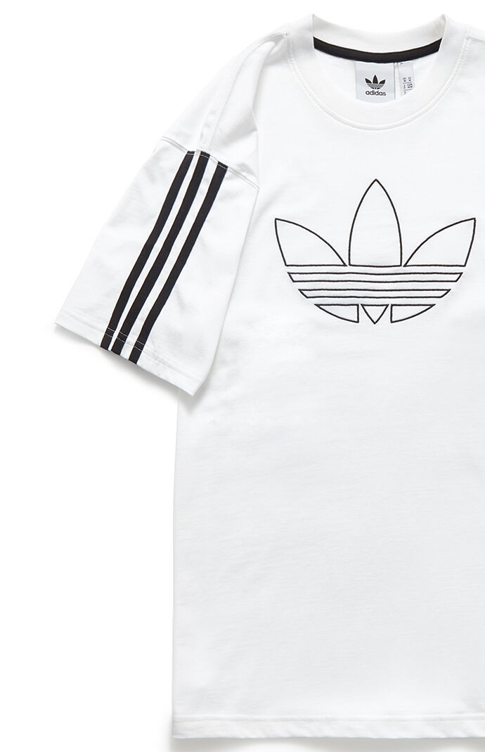 adidas floating trefoil tee