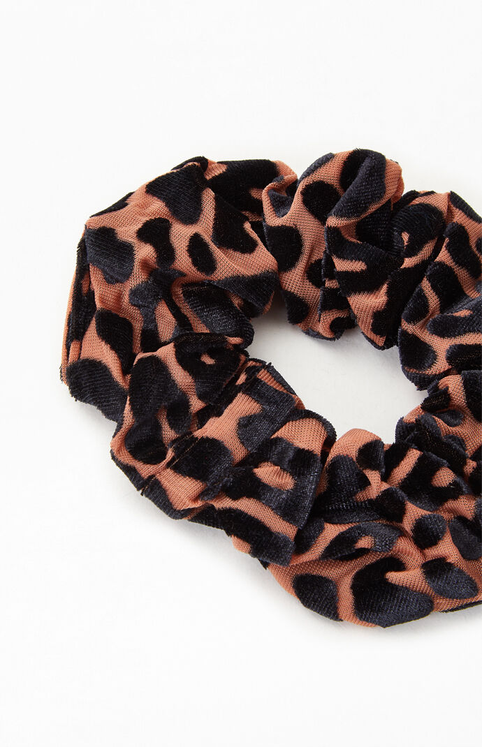Black Burnout Velvet Scrunchie
