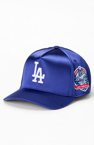 Dodgers City Lights Satin Snapback Hat image number 4