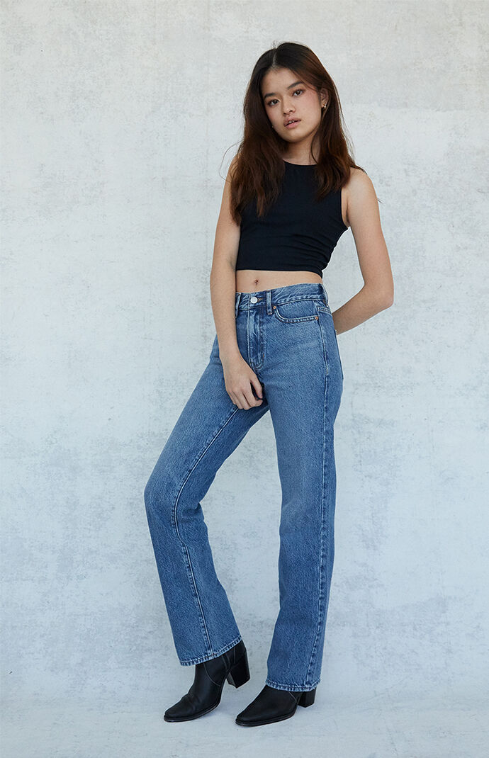 Medium Blue Vintage Boot Cut Jeans