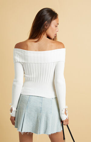 Nellie Off-The-Shoulder Sweater image number 3