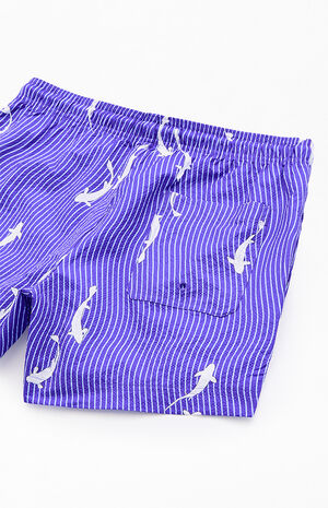 Koi Striped 4.5" Swim Trunks image number 4