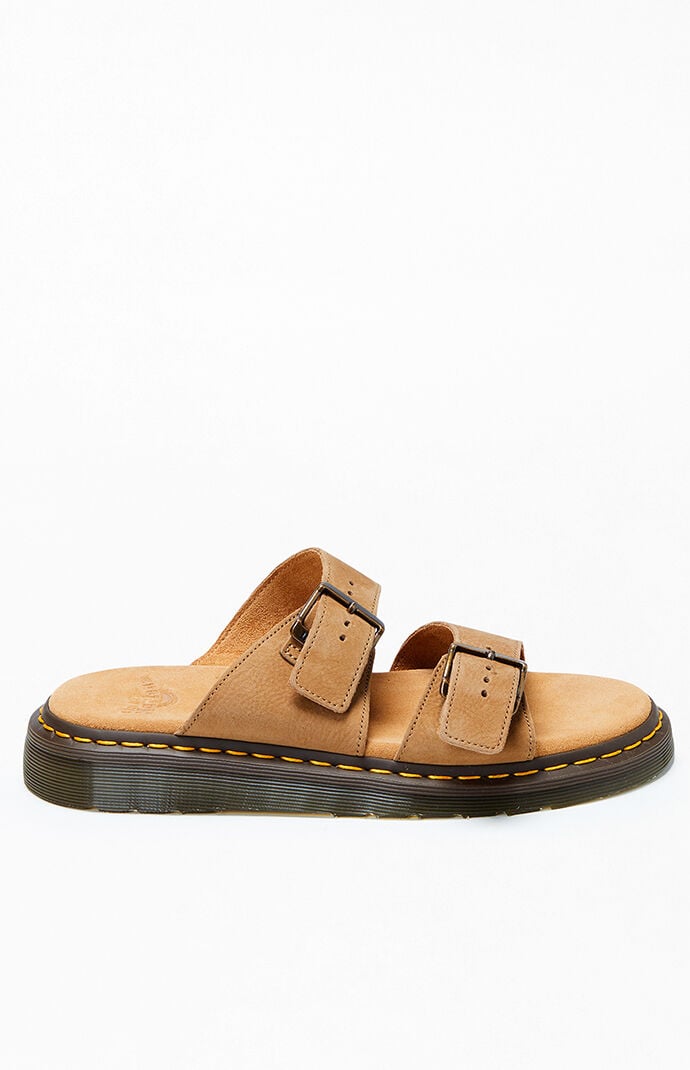 Dr Martens Josef Nubuck Leather Buckle Slide Sandals PacSun