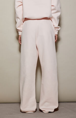 Pink Ultra Soft Fleece Core Washed Baggy Sweatpants image number 4