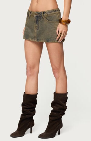 Camelia Denim Mini Skort image number 2