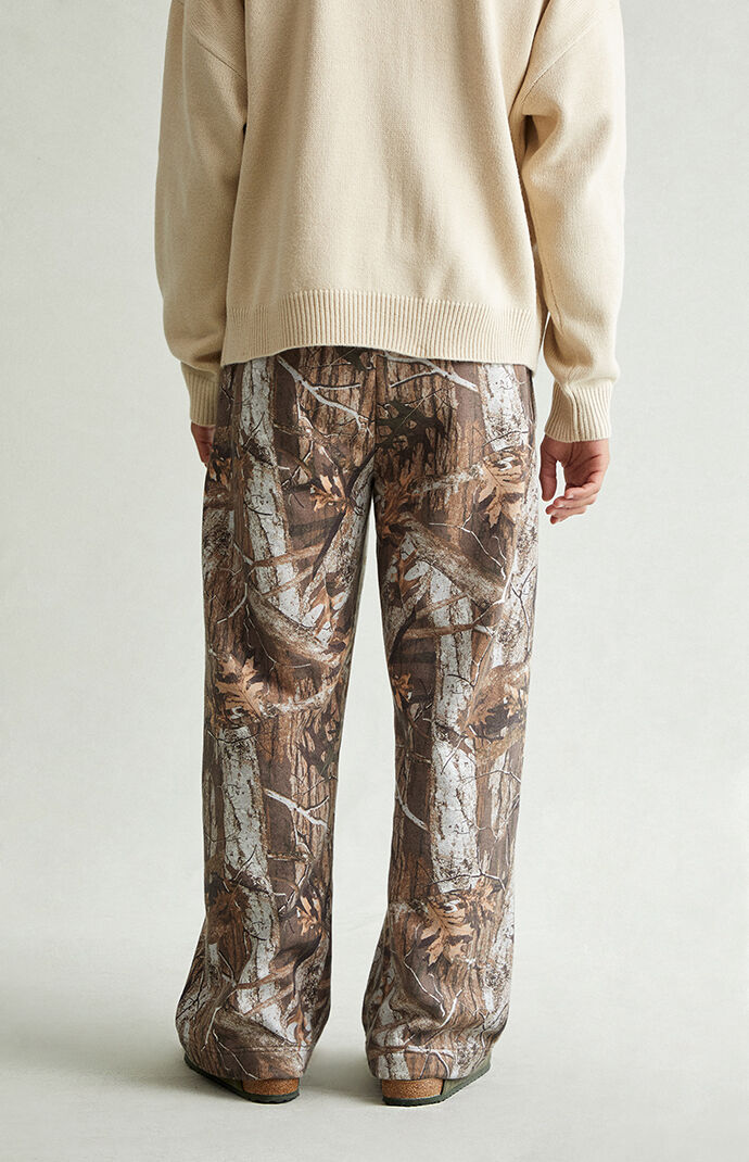 Pacsun Camo Fleece Extreme Baggy Sweatpants