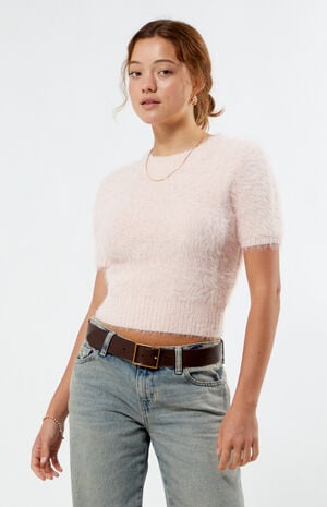 Millie Fluffy Knit T-Shirt Millie Fluffy Knit T-Shirt image number 1