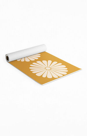 Orange Flowers Yoga Mat image number 2