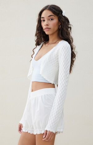 Sara Pointelle Cardigan image number 2