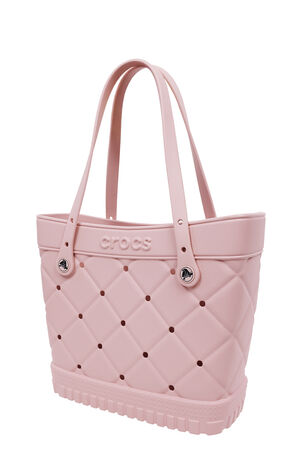 Light Pink Medium Quilted Tote Bag image number 3