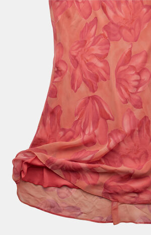 2000s Y2K Floral Midi V-Neck Dress image number 2