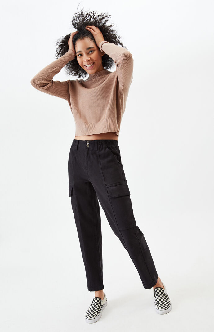 black cargo pants pacsun