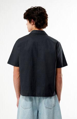 Elai Black Linen Camp Shirt image number 3
