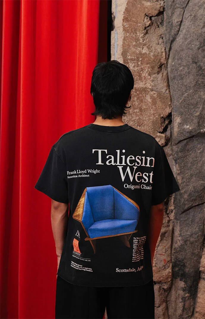 Frank Lloyd Wright Origami Chair T-Shirt