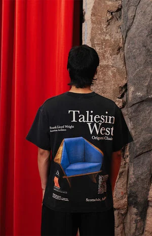 Frank Lloyd Wright Origami Chair T-Shirt image number 1
