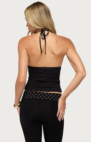 Noriah V Neck Halter Top image number 3