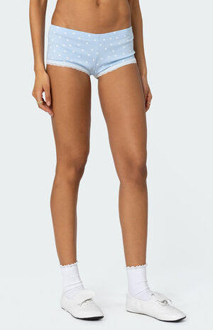 Follow Ur Heart Printed Micro Shorts image number 2