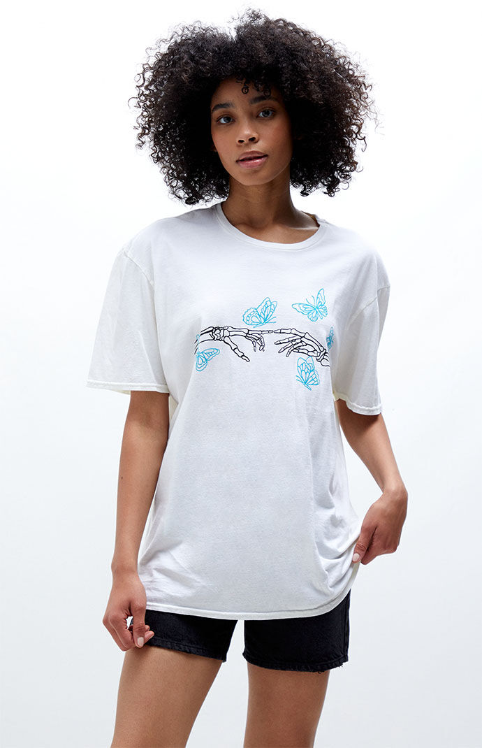 LA Skeleton Butterfly Oversized T-Shirt 