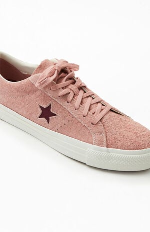 Pink One Star Vintage Suede Shoes image number 6