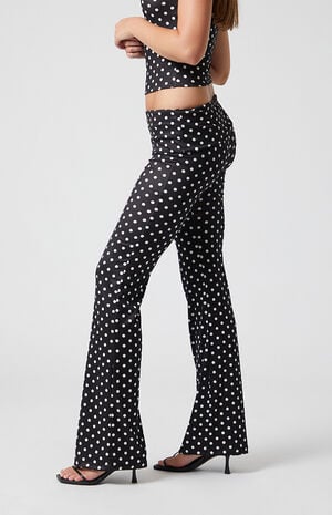 Polka Dot Flare Pants image number 3