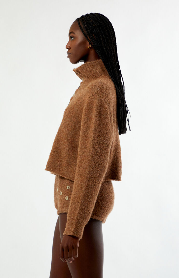 Zemeta Button Way Knit Cardigan