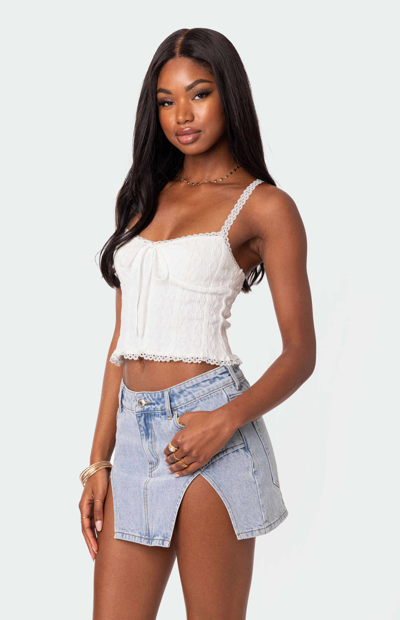 White knit 2025 tank top